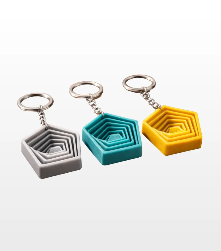 Hexagonal Keyring